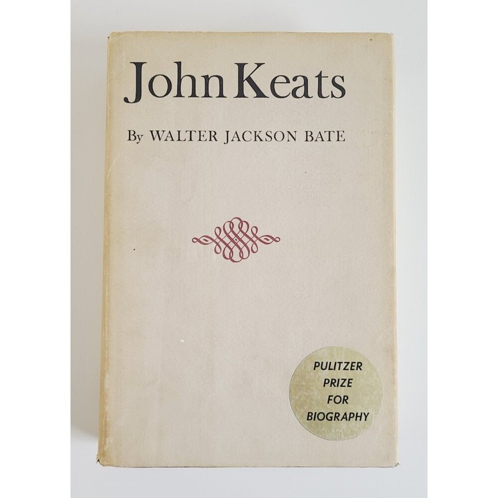 John Keats by Walter Jackson Bate 1963 RARE ILLUSTRATED Biography London